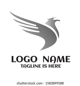 bird logo design silhouette vector design graphic tempate. Airlines logo