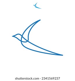 Bird logo design and sillhouette