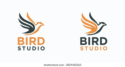 Bird logo design studio template