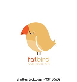 Bird logo design template.