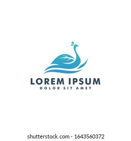 Bird logo design template, Animal icon logotype vector illustration