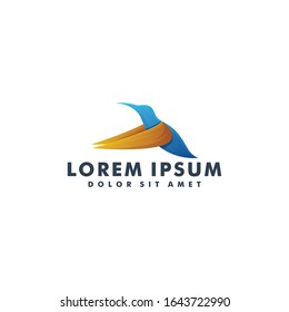 Bird logo design template. Animal icon vector illustration