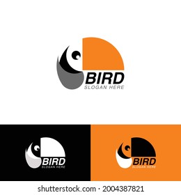 Bird logo design template for business and branding