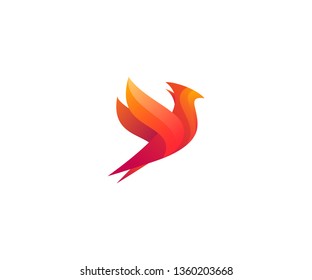 bird logo design template element