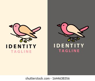 Gráficos de diseño de logotipo de pájaro