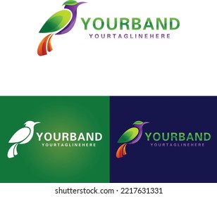 Logo de Bird Plantilla de diseño de alta calidad diseñada