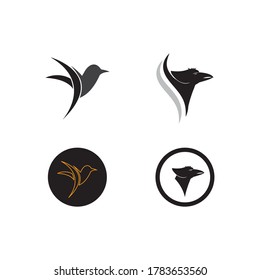 
ilustración de diseño de logotipo de pájaro