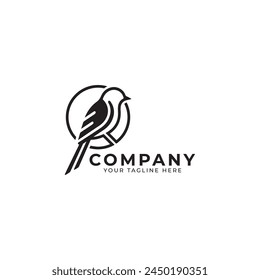 bird logo design template isolated