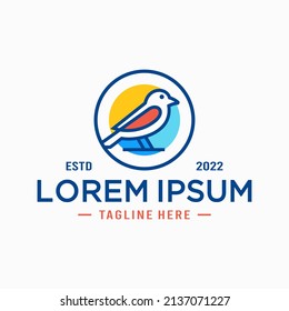Bird Logo Design Template, Bird Multi color logo designs Template