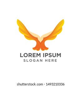 Bird logo design template Vector