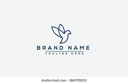 Bird Logo Design Template Vector Graphic Branding Element.