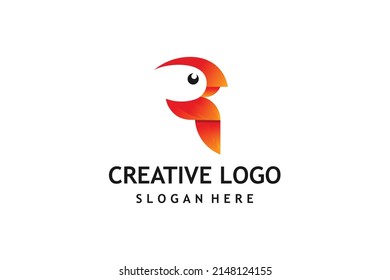Bird logo design template vector graphics