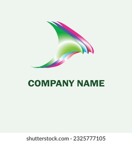Bird logo design templatewith three colors