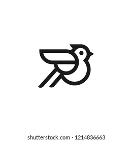 Bird logo design vector