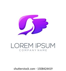 bird logo design vector abstract