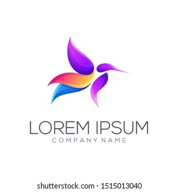 bird logo design vector abstract