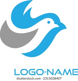 Descarga vectorial de diseño de logotipo de pájaro para múltiples negocios.