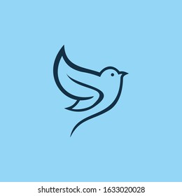 bird logo design vector graphic