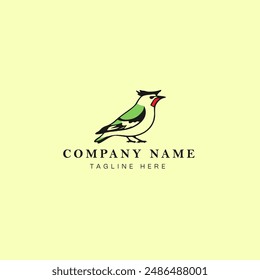 diseño de logotipo de pájaro Vector gráfico símbolo icono ilustración idea creativa fondo aislado