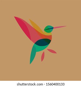 Bird logo design vector graphics.