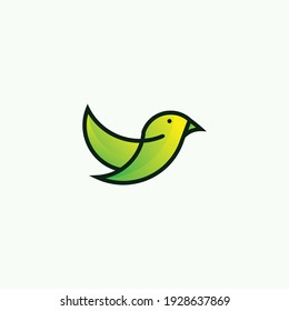 bird logo design vector graphics illustration
