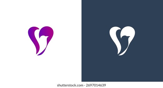 Ilustración gráfica de Vector de diseño de logotipo de pájaro	