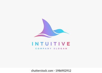 Bird logo design vector illustration. Bird logo design suitable for finance and management company logos.
