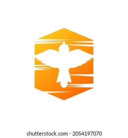 bird logo design, vector illustration of bird