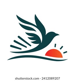 Bird Logo Design Vector Illustration 