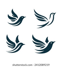Bird Logo Design Vector Illustration 