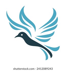 Bird Logo Design Vector Illustration 