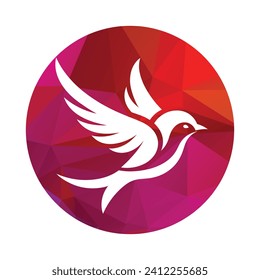 Ilustración de vectores de diseño con logotipo de pájaro 
