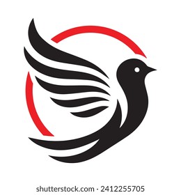Bird Logo Design Vector Illustration 