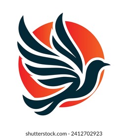 Bird Logo Design Vector Illustration 
