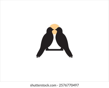 Bird logo design ,vector ,illustration and isolate template . 