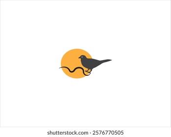 Bird logo design ,vector ,illustration and isolate template . 