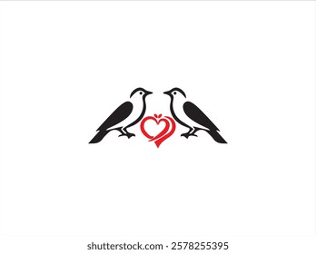 Bird logo design , vector , illustration and isolate template .