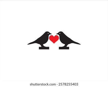 Bird logo design , vector , illustration and isolate template .