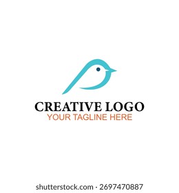 Diseño del logotipo del pájaro, logotipo del Vector, diseño del logotipo de la ilustración
