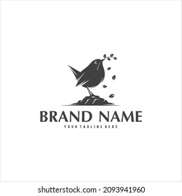 Bird Logo Design Vector Image