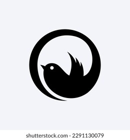 Bird logo design. Vector image