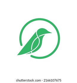 Signo vectorial de diseño de logotipo de aves