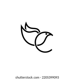bird logo design vector tamplate