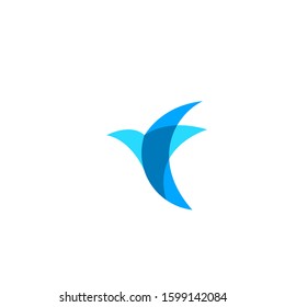 bird logo design vector template sign icon