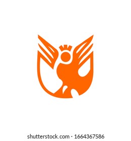 Bird logo design vector template