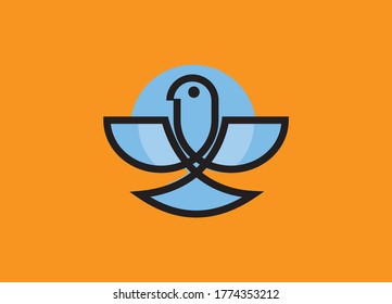 Bird logo design and vector template