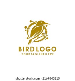 Bird logo design vector template svg