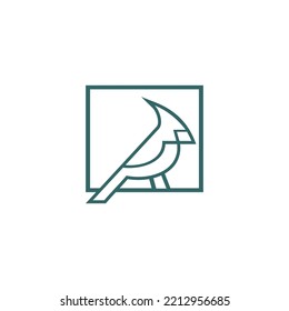 Bird logo design vector template 