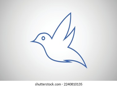 Bird logo design, Vector design template.