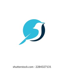 Bird logo design vector template
